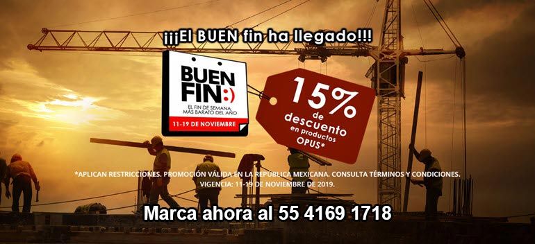 El Buen Fin Llego a Opus 18. 15 % de descuento del 11 a1 19 de noviembre. Comprar Opus con 15 % de Descuento Buen Fin 2019